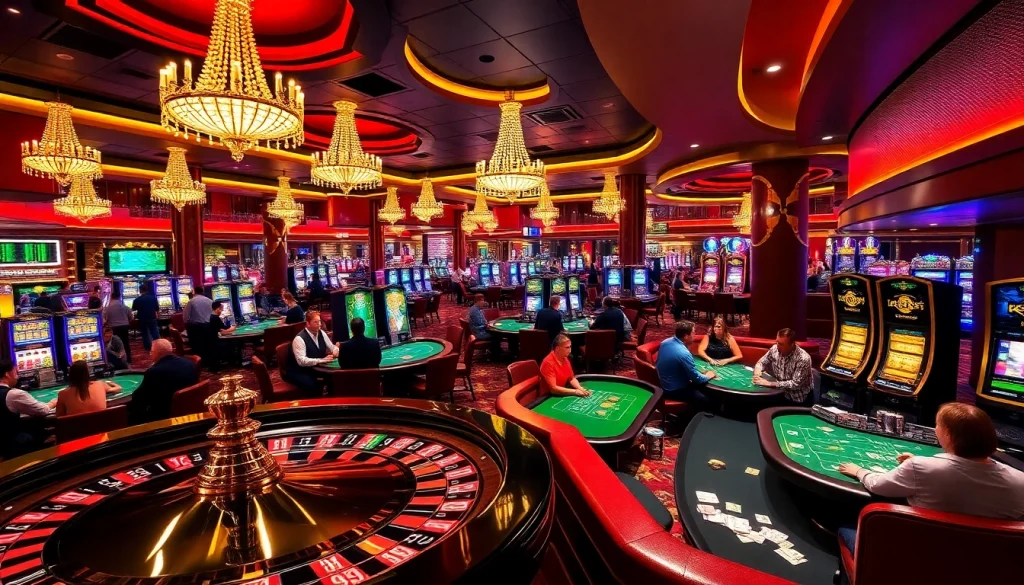 Life at qq88.co.com casino with players at roulette and poker tables enjoying their betting experience.
